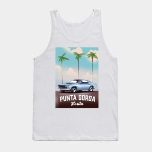 Punta Gorda florida auto travel poster, Tank Top